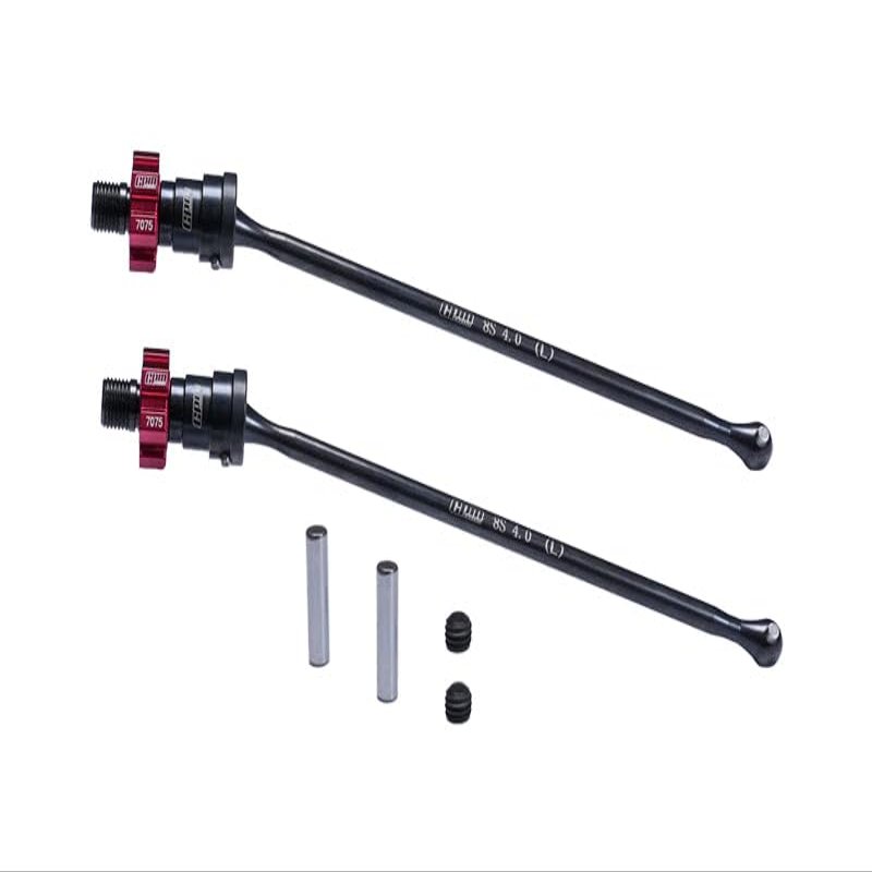 4140 Medium Carbon Steel Front Or Rear Driveshaft with 7075 Alloy Hex for Traxxas 1:5 XRT 8S 78086-4 / XRT Ultimate 8S 78097-4 / X Maxx Ultimate 8S 77097-4 / X Maxx 8S WideMAXX #7895 Upgrades - Red