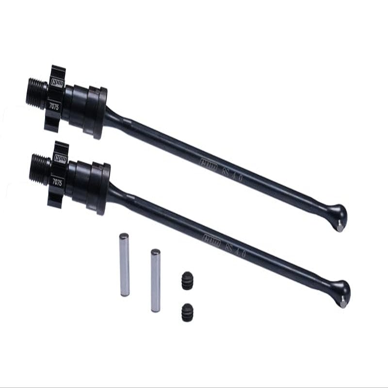4140 Medium Carbon Steel Front Or Rear Driveshaft with 7075 Aluminum Alloy Hex for Traxxas 1:5 X Maxx 8S 77086-4 / X Maxx Ultimate 8S 77097-4/1:6 Sand Car 8S 109076-4 Upgrades - Black