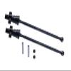 4140 Medium Carbon Steel Front Or Rear Driveshaft with 7075 Aluminum Alloy Hex for Traxxas 1:5 X Maxx 8S 77086-4 / X Maxx Ultimate 8S 77097-4/1:6 Sand Car 8S 109076-4 Upgrades - Black view 1