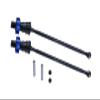4140 Medium Carbon Steel Front Or Rear Driveshaft with 7075 Aluminum Alloy Hex for Traxxas 1:5 X Maxx 8S 77086-4 / X Maxx Ultimate 8S 77097-4/1:6 Sand Car 8S 109076-4 Upgrades - Blue view 1
