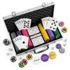 HEITOK Poker Chips Set with Denominations, 300pcs 11.5g Professional Numbered Chips with Aluminum Case Includes 5 Dice & 2 Decks of Pokers for Texas Hold'em view 1
