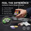 HEITOK 500 Piece Poker Chip Set - 11.5g Heavyweight Numbered Chips with Aluminum Case, Metal Dealer Button, 2 Decks Cards - Professional Casino Grade Texas Holdem Set for Adult Game Night view 4