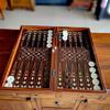 19" inch Backgammon Set for Adults X Large Wooden Game Board Handmade Game Sets and Checkers - Gift idea for Dad, Husband, Birthdays, Anniversary view 1
