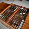 19" inch Backgammon Set for Adults X Large Wooden Game Board Handmade Game Sets and Checkers - Gift idea for Dad, Husband, Birthdays, Anniversary view 3