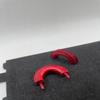 Greenhills Red Half Tyre Obstacle Pair for Scalextric Goodwood Chicane C177 - New - MACC985 view 1