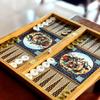 19" inch Backgammon Sets for Adults X Large Wooden Game Board Handmade Game Sets and Checkers - Gift idea for Dad, Husband, Birthdays, Anniversary view 1