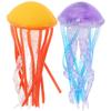 Abaodam Realistic Jellyfish Model Toy 2Pcs Mini Ocean Animal Figurines Educational Sea Creature Decor for Kids Party Display 3.54X1.57X1.57In view 1