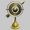 Arrow Armillary Desk Rotating Celestial Globe with Stand, 10" Inch, Brass Finish for office and home view 2