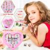 PASEMM 36pcs Little Girl Jewel Rings, Adjustable Unicorn Rings Toys, No Duplication Kids Play Ring in Box,Dress Up for 4-12 Year Old Girls, Birthday Christmas Valentine's Day Holiday Gifts view 3