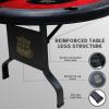 GUTSHOT Foldable Poker Table for 10 Players - Premium Soft-Padded Armrest, Individual Cup Holders, Portable Mat - Crafted with Durable Materials, Long-Lasting Poker Table (Red) view 4