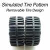 10 Set 1/64 Off Road Wheels, 1:64 Scale Wheels and Tires Set Large Trucks Off-Road Modified Tire with 5 Styles Rims(Tire Diameter 0.68in/17.2mm) (Gold) view 3