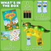 Upgraded Dinosaur Bubble Gun  Leak-Free Automatic Bubble Blower & Maker for Toddlers & Kids | Dino Activity Book with Reusable Stickers | Ready to Play  Includes Batteries & Bubble Solution view 2