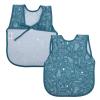 BapronBaby Neutral Foodie Bapron - No Neck Tie Safer Bib for Baby & Toddler - Soft Waterproof Stain Resistant - Machine Washable - Sz Baby/Toddler 6m-3T view 1