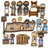 Story Time Felts Good Samaritan Bible Felt Board Figures New Testament Flannel (Felt Figures only) view 1