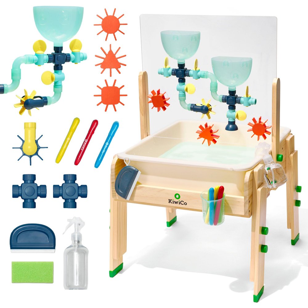 KiwiCo Water and Sand Sensory Table - 26 Accessory Pieces for Toddlers Gifts for Ages 3+