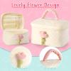 Atoylink Wooden Makeup Toy Set, 15Pcs Hair Salon Girl Toys Toddler Pretend Play Makeup Kit with Plush Makeup Bag Princess Beauty Realistic Accessories for Girls Age 3 4 5 6 Birthday Gifts view 3