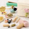 Atoylink Wooden Makeup Toy Set, 15Pcs Hair Salon Girl Toys Toddler Pretend Play Makeup Kit with Plush Makeup Bag Princess Beauty Realistic Accessories for Girls Age 3 4 5 6 Birthday Gifts view 4