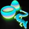 TBOLINE 12" 3D Printed Dragon Egg, Christmas Stocking Stuffers for Kids Boys, Cool 3D Printer Articulated Crystal Dragon Toy for Boys Kid Teen, Animals Fidget Toy Dinosaur Eggs for 5-7 4-6 8-12 view 1