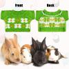 Clysee 10 Pcs Guinea Pig Clothes, 5 Guinea Pig Costume Outfit, 5 Mini Hat with Adjustable Strap Small Animal Warm Vest Sweater Cozy Hand Knitted Hat for Hamster Bunny(Cute Style) view 3