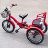 Dual Seats Children's tricycles,Toddler Tricycle for 3-9 Years Old,Mobility Pedal Bike with disc Brake,Outdoor Cruiser Bike Trike for Traveling and Shopping,Folding Tandem Tricycle view 2