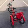 Dual Seats Children's tricycles,Toddler Tricycle for 3-9 Years Old,Mobility Pedal Bike with disc Brake,Outdoor Cruiser Bike Trike for Traveling and Shopping,Folding Tandem Tricycle view 3