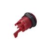 POWTAXBJGD 27mm Mounting Hole Momentary Gaming Push Button Switch with Micro Switch for Arcade Video Games Red 6 Pcs view 3