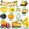 Construction Birthday Party Supplies,Party Decorations Kits Construction Birthday Party Supplies Foil Balloons for Construction Theme Party view 2