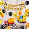 Construction Birthday Party Supplies,Party Decorations Kits Construction Birthday Party Supplies Foil Balloons for Construction Theme Party view 3