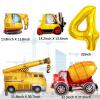 Construction Birthday Party Supplies,Party Decorations Kits Construction Birthday Party Supplies Foil Balloons for Construction Theme Party view 4