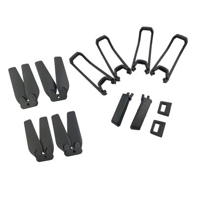 VERBANA 1 Set E58 RC Drone Folding Propeller Blade Guard with Landing Gear Kit for E58 RC Drone Quadcopter Accessories