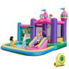 BOUNTECH Inflatable Bounce House, 6-in-1 Blow up Bounce House for Kids 3-6 Indoor Outdoor Party Family Fun w/Basketball Rim, 735w Blower, Bouncy House with Large Ball Pit for Birthday Party Gifts view 1