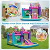 BOUNTECH Inflatable Bounce House, 6-in-1 Blow up Bounce House for Kids 3-6 Indoor Outdoor Party Family Fun w/Basketball Rim, 735w Blower, Bouncy House with Large Ball Pit for Birthday Party Gifts view 2