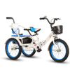 Folding Toddler Pedal Tricycle for Aged 3-10 Years Old,Children Large Tricycle with Rear Push Rod and armrest,Tandem Rickshaw trikes with Large Rear seat,3 Wheeled Cruiser Bike view 1