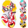ABOOFAN 6pcs Sichuan Flocking Masks Decorative Cosplay Masks for Stage Performance Mixed Style Unique Party Props for Role Play and Home Decor view 1
