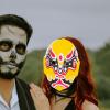 ABOOFAN 6pcs Sichuan Flocking Masks Decorative Cosplay Masks for Stage Performance Mixed Style Unique Party Props for Role Play and Home Decor view 3