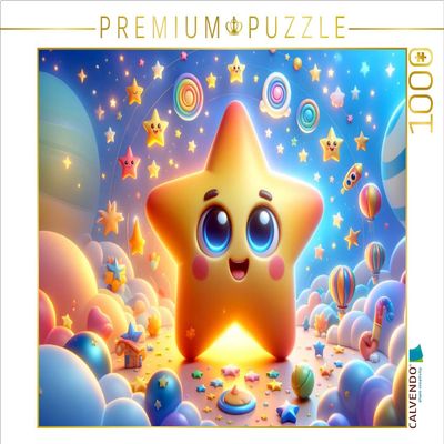 CALVENDO Puzzle Rainbow Cloud: The Colorful Star | 1000 Pieces Size 25" x 19"