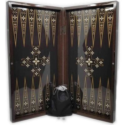 19" inch Backgammon Board Set for Adults X Large Wooden Game Board Handmade Game Sets and Pieces - Gift idea for Dad, Husband, Anniversary