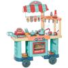 Kids Kitchen Food Stand with Play Food, Cashier Register, Accessories Ages 3- 6 view 1
