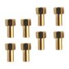 1/24 RC Hex Nut, Pack of 8 Gold Brass Wheel Nuts 1/24 RC Hex Nuts Set Wear RC Wheel Lock Nut Spare Parts RC Accessories Replacement Fit for SCX24 RC Model Car (8mm) view 4