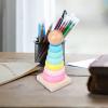 Baby Stacking Rings Toy, Preschool Sensory Toy, Color Recognition, Montessori Toy Rainbow Rings Stacker for Holiday Festivals, Macaron view 3