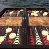 19"-inch Backgammon Board Set for Adults World Map Large Wooden Game Board Handmade Game Sets and Pieces - Gift idea for Dad, Husband, Anniversaries view 1