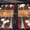 19"-inch Backgammon Board Set for Adults World Map Large Wooden Game Board Handmade Game Sets and Pieces - Gift idea for Dad, Husband, Anniversaries view 3