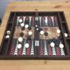 19"-in Backgammon Board Set for Adults World Map X Large Wooden Game Board Handmade Game Sets and Pieces - Gift idea for Dad, Husband, Birthdays view 1
