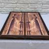 19-inch Antique Backgammon Set for Adults X Large Wooden Game Board Handmade Game Sets and Checkers/Gift idea for Dad, Husband, Birthdays view 3