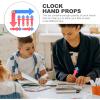 jojofuny 10 Pack Boys and Girls Educational Clock Hands Time Telling Clock Mechanism Kit for Classroom DIY Projects view 2