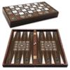 19"-inch Backgammon Board Chess Set for Adults Mother of Pearl Large Wooden Game Board Handmade Game Sets and Checkers - Gift idea for Dad, Birthdays view 3
