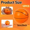 Urspasol 12-Pack Mini Basketball Stress Balls 2 Inch Soft Foam Squeeze Basketballs Ball Small Sport Theme Ball Basketball Party Favors for Kids ,Decor, ,Gifts & Anxiety Relief School Rewards view 2