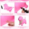 VercanMonth 2 Pack Bouncy Animal Dog Hopper Inflatable Bouncing Horse Hopper Toys Jumping Ride on Hopping Bounce with Pump Rubber Bouncing Animal Gift for Boys Girls(White, Pink,Classic Style) view 4