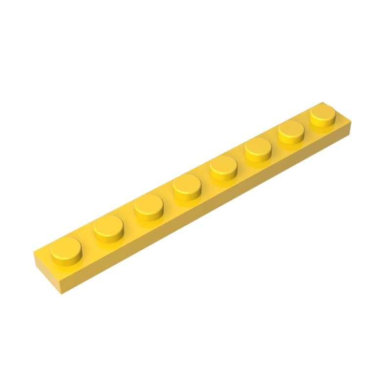 XYEIUGO Gobricks GDS-506 3460 Plate 1x8, Yellow, 50 pcs Brick Parts