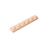 XYEIUGO Gobricks GDS-505 3666 Plate 1x6, Light Flesh, 50 pcs Brick Parts view 1
